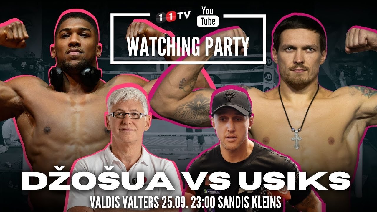 🔴 JOSHUA vs USYK | Watching Party ar Valdi Valteru & Sandi Kleinu | Entonijs Džošua Oleksandrs Usiks