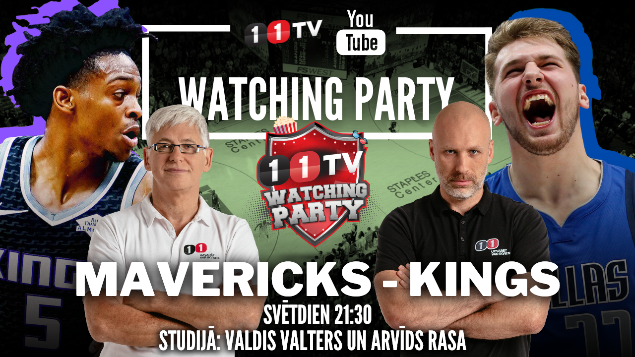 🔴 MAVERICKS-KINGS | NBA Watching Party ar Ģenerāli un Bukmeikeru