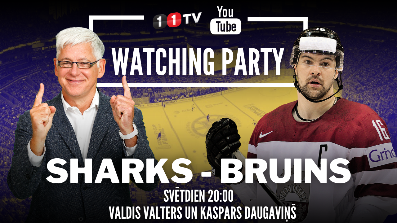 🔴 SHARKS-BRUINS | NHL Watching Party ar Kasparu Daugaviņu un Valdi Valteru