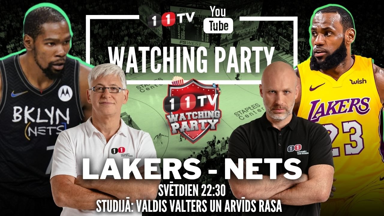 🔴 LAKERS-NETS | NBA Pirmssezonas Atklāšanas Watching Party ar Ģenerāli un Bukmeikeru