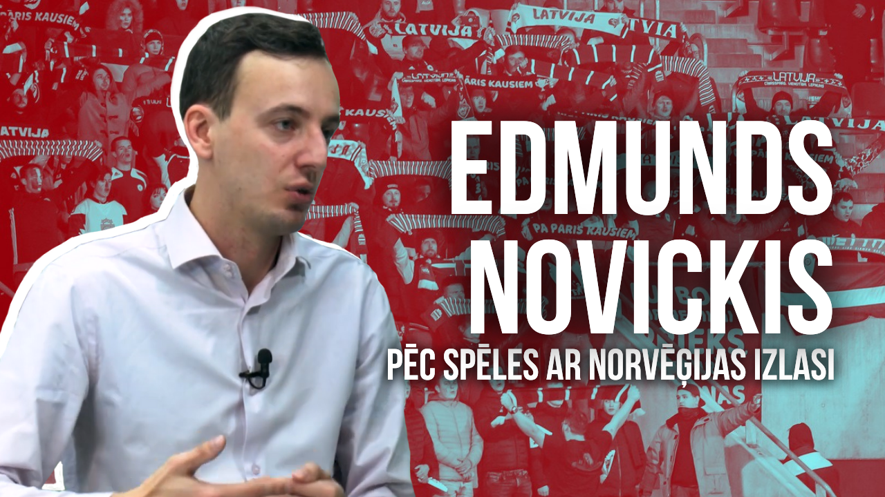 Ģenerālis ar Edmundu Novicki Pēc Spēles ar Norvēģijas Izlasi