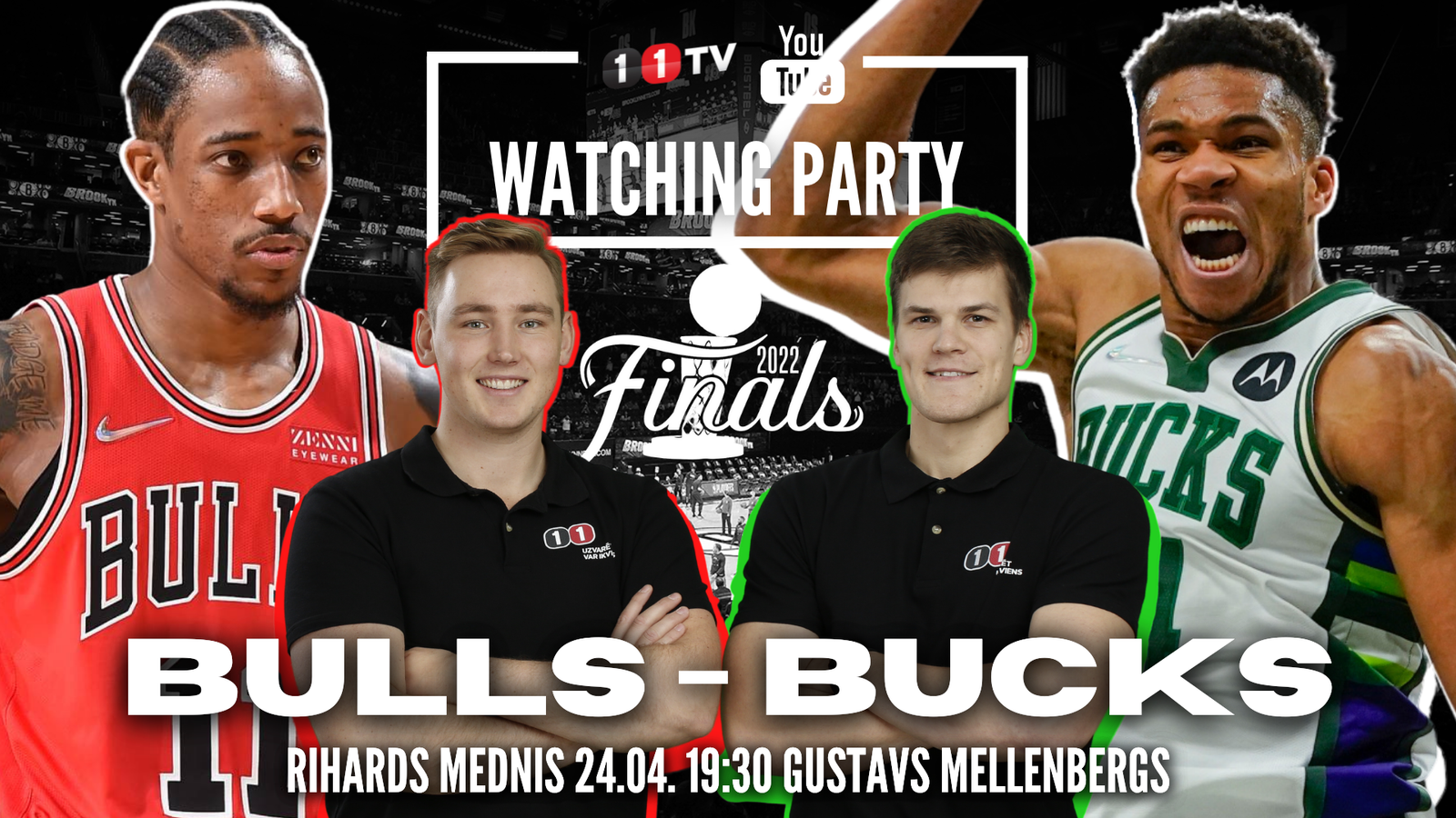 BULLS-BUCKS | NBA Watching Party ar Rihardu un Gustavu