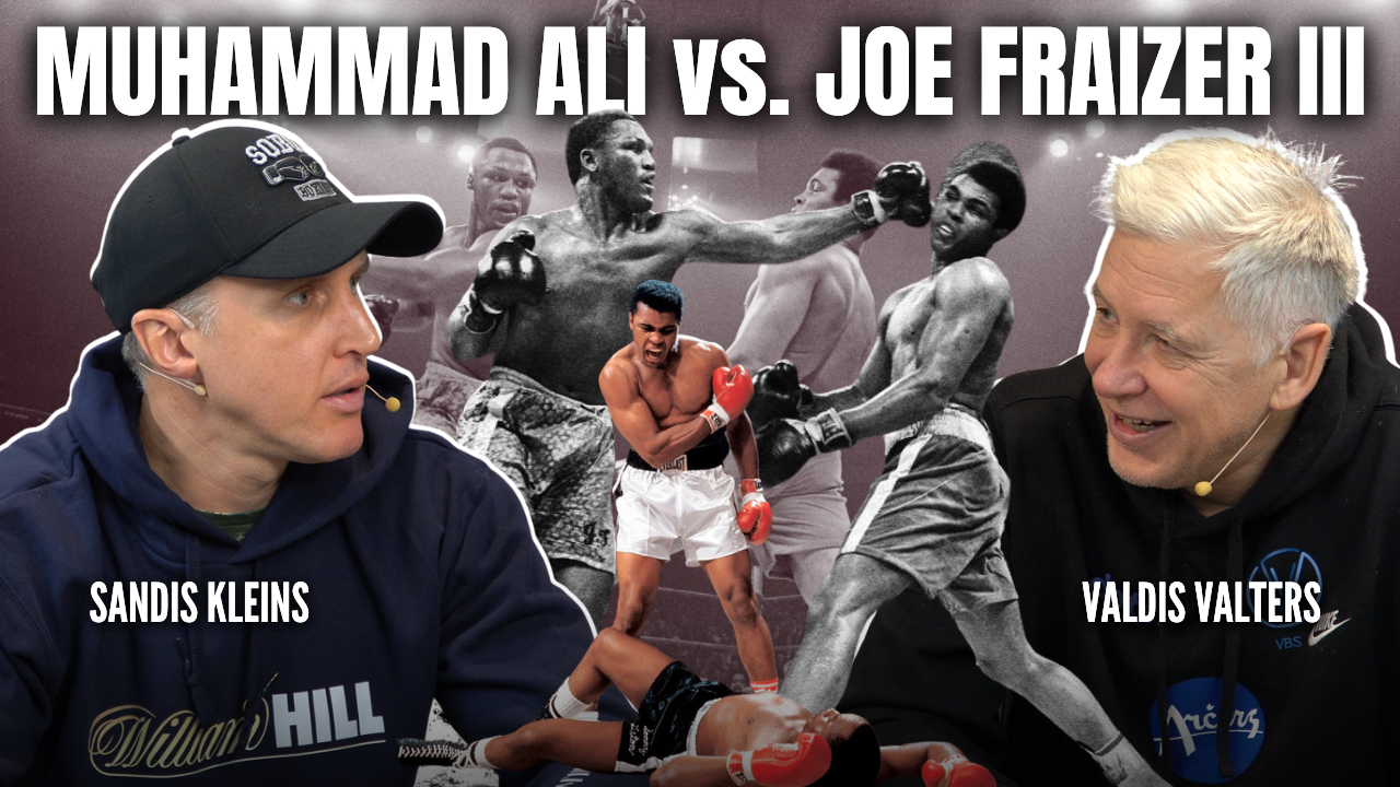 Vēstures lappuse #14:  MUHAMMAD ALI vs. JOE FRAIZER III | Sandis Kleins  ar Valdi Valteru